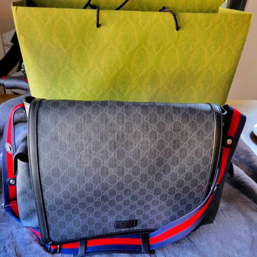 Gucci GG monogram diaper bag